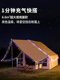TeWoTu 6.6sqm Inflatable Blackout Camping Tent Automatic Waterproof Sunscreen