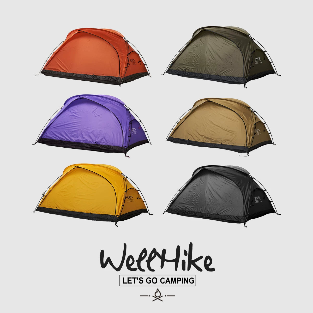 WELLHIKE SWS Morning Dew 2-Person Lightweight Waterproof Camping Tent for Hiking & Mountaineering