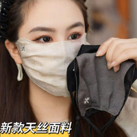 Women's Breathable UV Protection Face Mask with Eye Shields for Summer