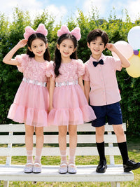 Kids' British Style Choir Performance Uniforms and School Sports Day Outfits