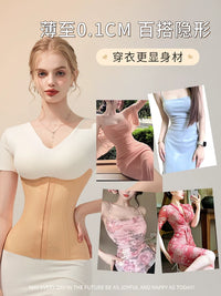 Postpartum Waist Trainer for Women, Breathable Tummy Control Body Shaper, Invisible Slimming Girdle for Fitness and Recovery