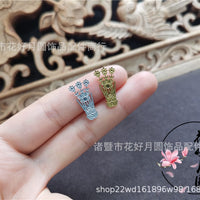 Miniature Doll Hair Ornaments - Floral, Phoenix Tail, Butterfly Designs for OB11 and Barbie Dolls