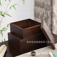 Vintage Wooden Gift Box with Lid for Storage and Gifting
