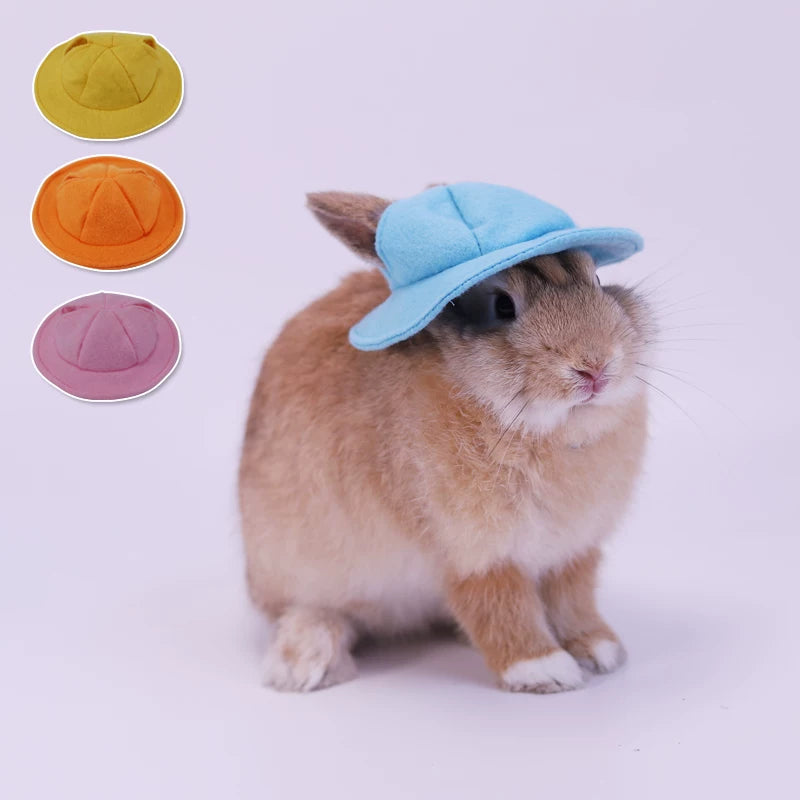 Pet Sun Hat for Cats, Rabbits, and Small Dogs - Cute Ear-Hole Design