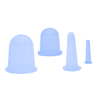 Silicone Cupping Therapy Set for Face and Body - Vacuum Suction Massage Cups