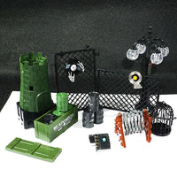 Miniature Barricade Net Building Block Accessories for Game Scene DIY