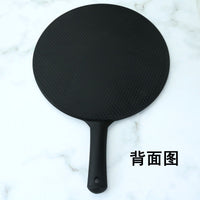 Large Round Handheld Salon Mirror with Handle for Hairdressing and Makeup