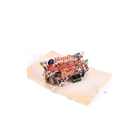 3D Pop-Up Father's Day Card for Dad, Thank You Gift Card
