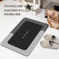 Diatomaceous Earth Bath Mat, Non-Slip Absorbent Quick Dry Bathroom Floor Mat