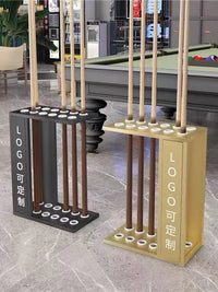 Premium 12-Hole Billiard Cue Rack Floor Stand for Club and Home Use