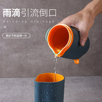 Nordic Style Portable Travel Mouthwash Cup Toothbrush Holder for Outdoor Business Trips
