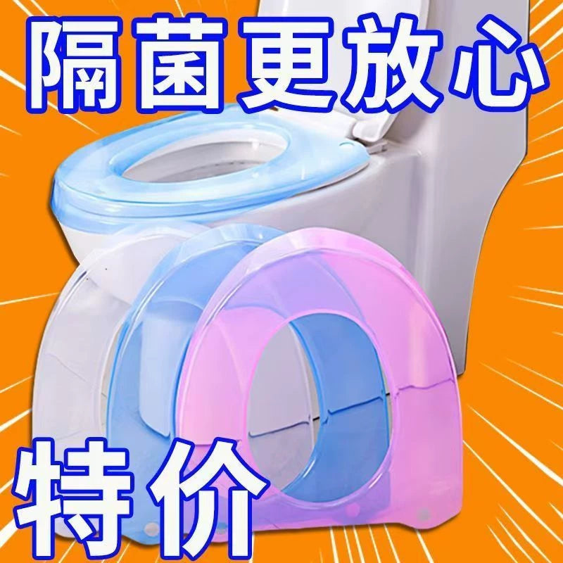 Waterproof Toilet Seat Cover Pads for Shared Bathrooms, Thickened Hygienic Disposable Toilet Seat Protectors