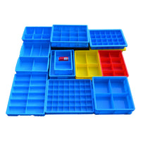 Multi-Compartment Plastic Storage Box for Parts, Screws, and Tools