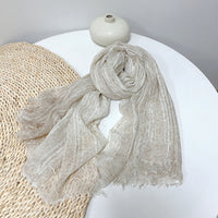 Korean Style Solid Color Lambswool Scarf for Women, Long Winter Warm Shawl and Neck Warmer