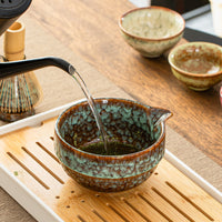 Ceramic Matcha Tea Set with Bowl, Whisk, and Accessories for Traditional Japanese Tea Ceremony