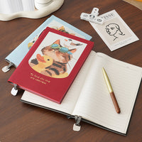 Illustrated A5 Notebook Set for Students, Lined Journal and Planner