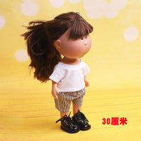 Doll Clothes T-Shirt for 10cm 15cm 20cm Cotton Dolls Fashion Short Sleeve Top