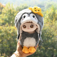 20cm Cotton Doll Penguin Outfit Set for Plush Idols