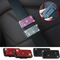 Rhinestone Car Seat Belt Adjuster Clip, 2-Pack