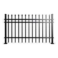 Wrought Iron Garden Fence Panel Outdoor Villa Balcony Railing