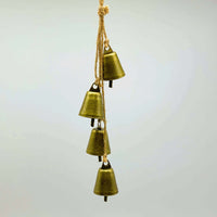 Vintage Bronze Bell String Garland for Christmas and Holiday Decor