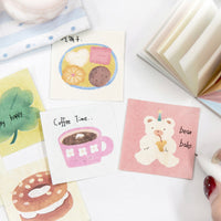 Twilight Non-Adhesive Material Book, Teatime Roaming Series, Creative Pattern Journaling Paper