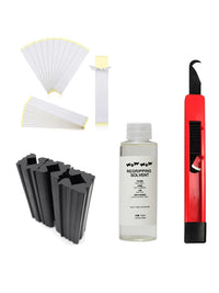 Golf Grip Replacement Kit with Hook Blade, Solvent, Double-Sided Tape, and Rubber Clamp