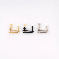 4-Pack Violin/Viola Fine Tuners, String Adjusters for 4/4-3/4 Size Instruments, Black/Gold/Silver