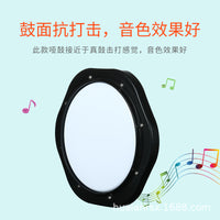 Beginner PVC Drum Practice Pad Set with Stand