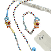 Hand-Woven Duck Phone Lanyard with Keychain, Adjustable Crossbody Strap