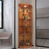 Modern Luxury Glass Door Wine Cabinet Display Rack for Living Room