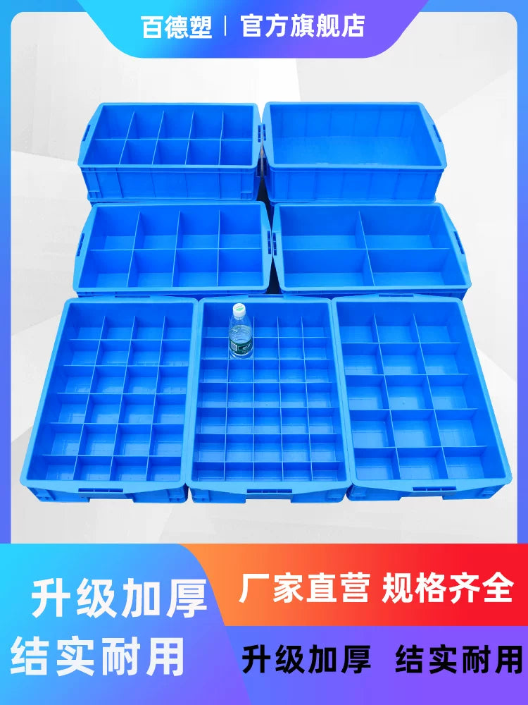 Multi-Compartment Plastic Storage Box for Parts, Screws, and Tools