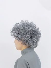 Kids' Elderly Character Wig for Stage Plays and Performances, Grandparent Cosplay Hairpiece