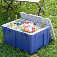 Portable Insulated Cooler Box for Outdoor Picnics, Camping, and Car Travel - Large Capacity Food and Beverage Storage