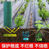 Weed Barrier Fabric for Agriculture and Landscaping, Dual-Color Green/Black, Permeable and Breathable