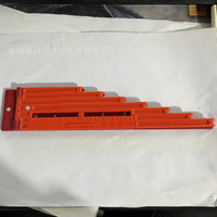 Multifunctional Folding Fishing Line Ruler Board with Knot Tyer and Hook Distance Measurer