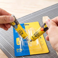 Two-Part Epoxy AB Adhesive Clear Fast-Drying Strong Glue for Metal Wood