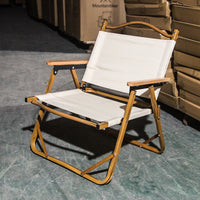 Outdoor Thickened Commercial Aluminum Alloy Kermit Chair, Portable Folding Camping Chair