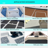 EVA Foam Marine Flooring Mat for Boats, Yachts, and Surfboards - Non-Slip, Wear-Resistant Camouflage Decking