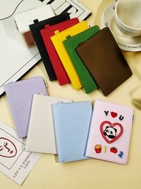 Creative Canvas Passport Holder with Card Slots, Ins-style Travel Document Organizer