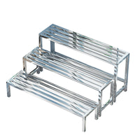 Stainless Steel Tiered Plant Stand for Balcony & Outdoor Use