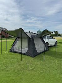 Automatic Pop-Up Car Tailgate Tent for Camping, Sunshade, Rainproof, Mosquito Net, Double Layer Oxford Cloth