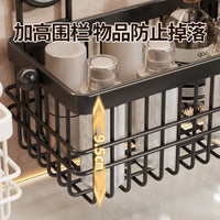 Vintage Style Suction Cup Storage Basket for Bathroom, Drainable Wall-Mounted Organizer for Cosmetics and Towels, No-Drill Installation