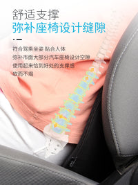 Car Seat Cushion Thickened Driver Booster Pad All-Season Breathable Seat Cushion with Lumbar Support