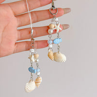 Handmade Starfish Seashell Beaded Charm for Bags and Phones