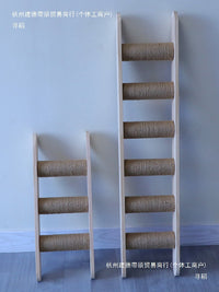 Multi-Tier Cat Climbing Ladder with Anti-Slip Pads for Pet Houses and Cages