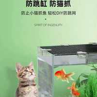 Multi-functional Aquarium Tank Divider Grid Plate for Fish and Turtle Escape Prevention, Breathable and Aesthetic