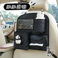 Car Seat Back Organizer with Storage Pockets and Cartoon Design