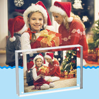 Acrylic Double-Sided Magnetic Photo Frame Display Stand