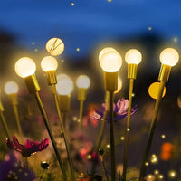 Solar Powered Firefly Garden Lights - LED Swaying Landscape Decoration for Yard & Patio